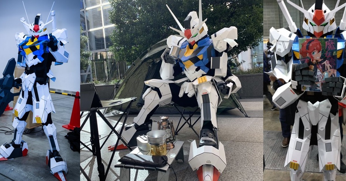 這個風靈很喜感！ 推主自製《機動戰士鋼彈 水星的魔女》風靈鋼彈服裝