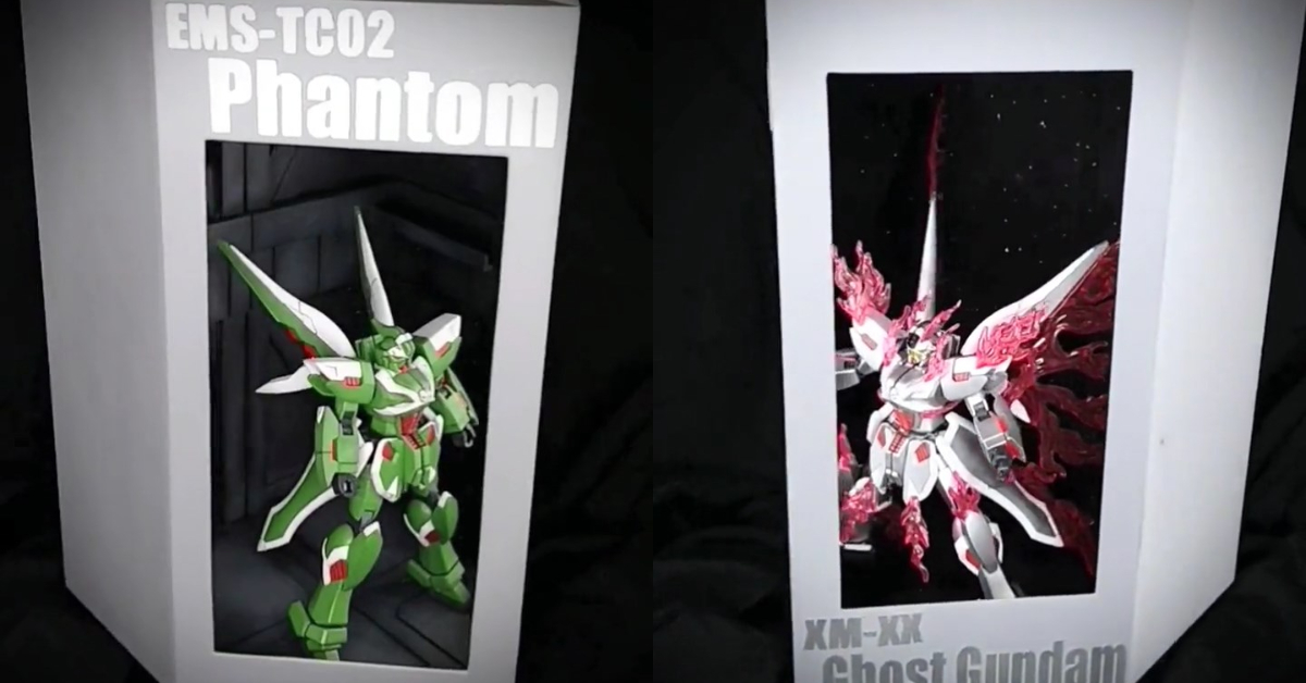這是什麼魔術！？推主製作「特殊的」鋼普拉展示盒，左右兩邊竟是不同機體也太酷了吧！？