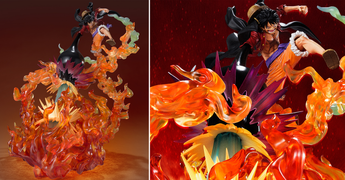 魄力新系列！Figuarts ZERO ［EXTRA BATTLE SPECTACLE］魯夫 -業火拳槍- 45公分重磅登場