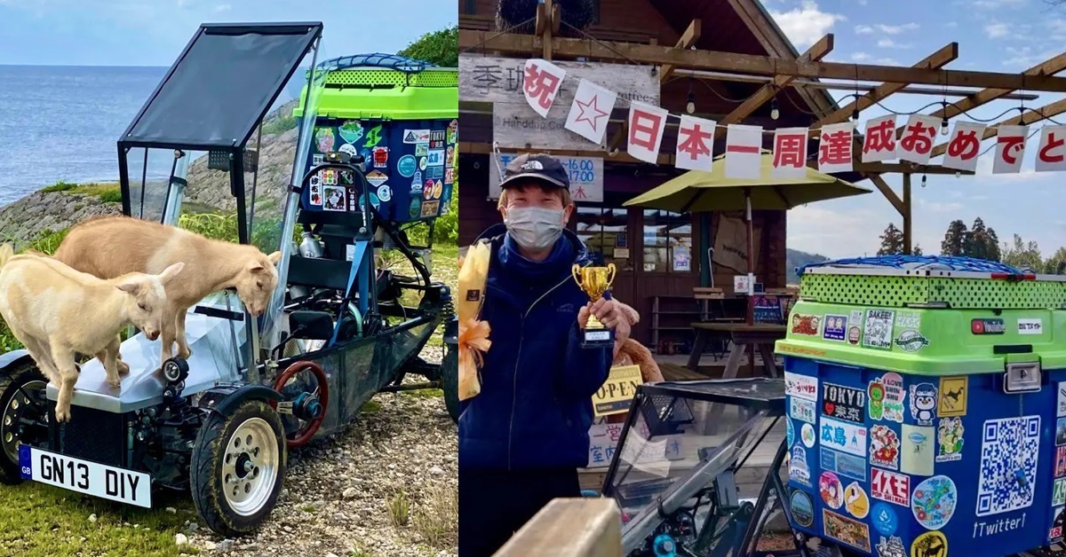 自製迷你車「繞行日本一周」挑戰成功！  耗費8個月時間完成目標感動網友
