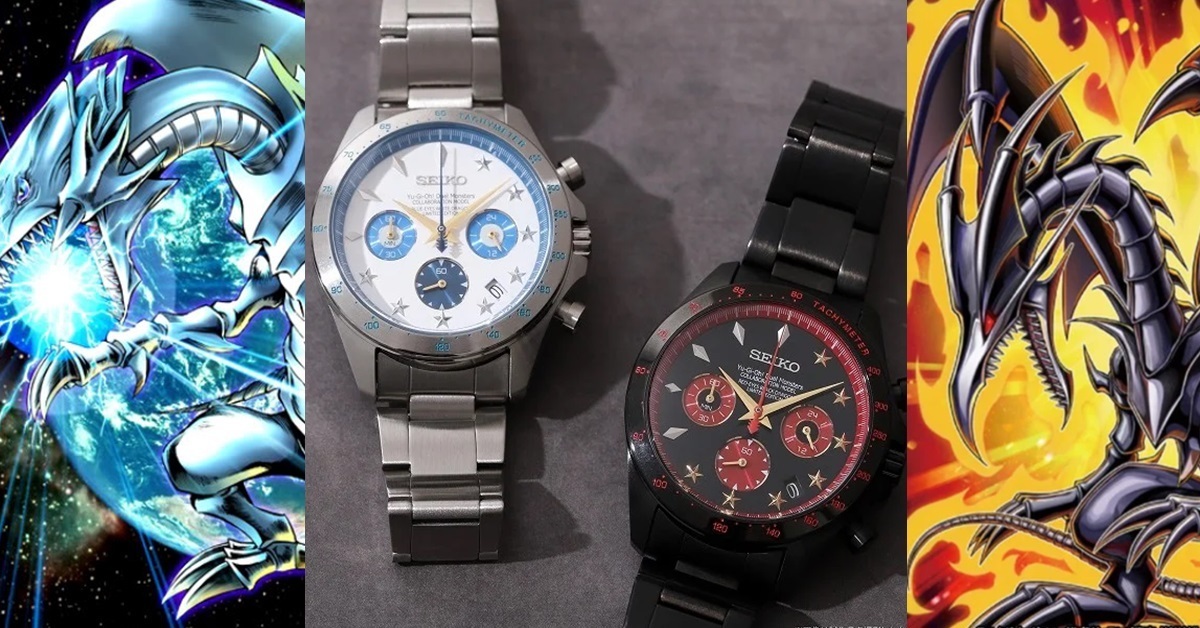 社長&凡骨你要哪一個！SEIKO ✕《遊戲王》聯名錶青眼白龍&真紅眼黑龍款