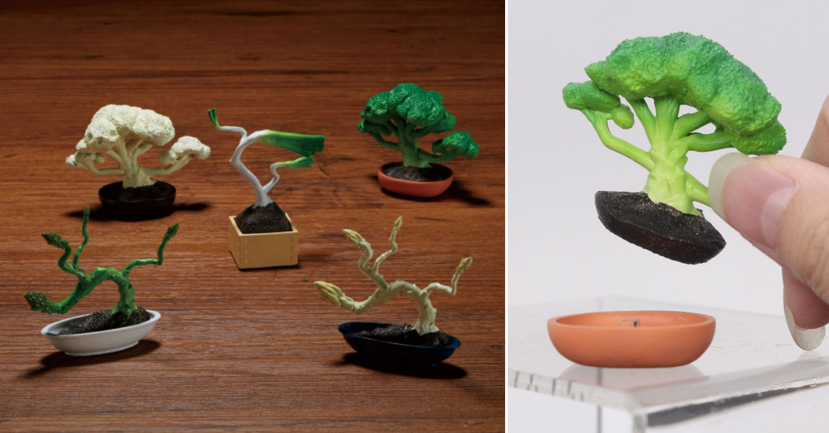 T-ARTS結合蔬菜與盆栽的「盆菜～BONSAI～」轉蛋 看起來莊嚴又好吃？