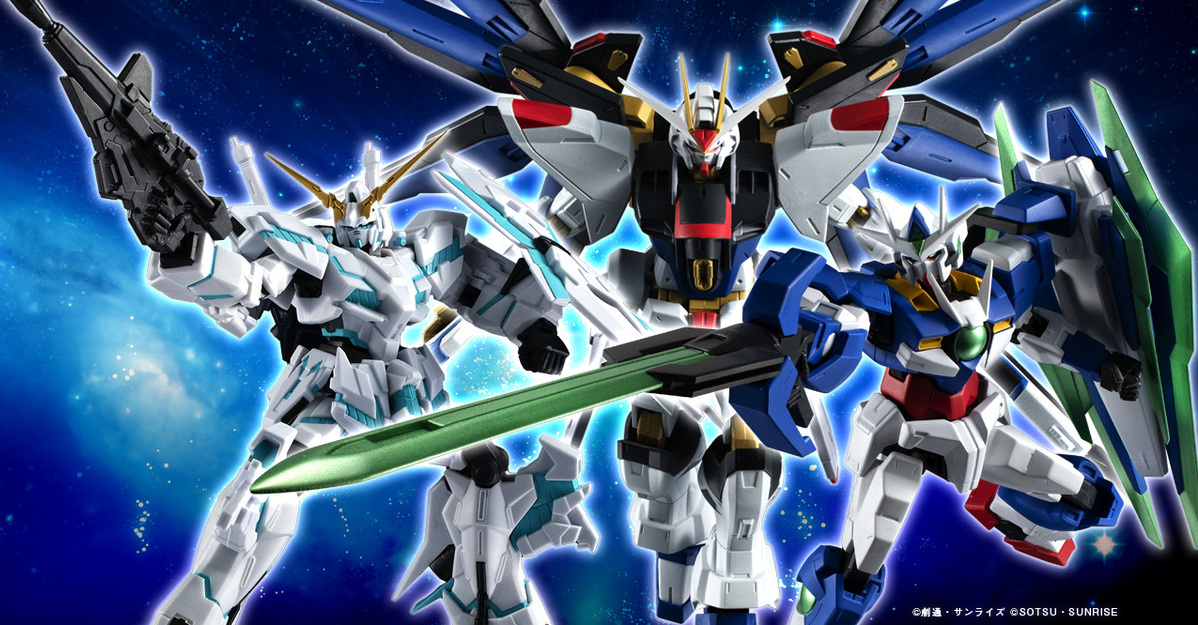 鋼彈 6 吋可動完成品『GUNDAM UNIVERSE』最新彈推出「量子型00 / 攻擊自由鋼彈 / 覺醒獨角獸鋼彈」等人氣機體！