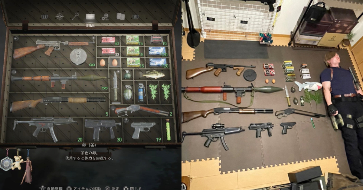 這是次元公事包吧！推主還原《惡靈古堡RE:4》中道具欄介面，原來公事包裡空間那麼大！？