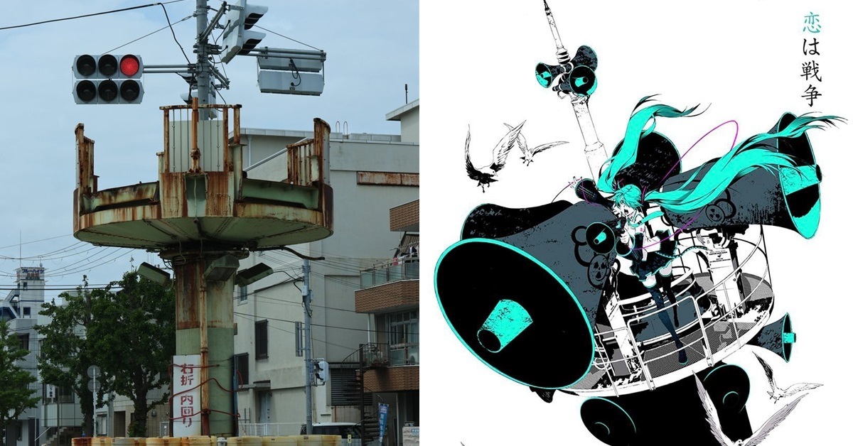 和歌山十字路口中央出現「神秘高台」  網友讚 : 像是電影裡狙擊手的場景！