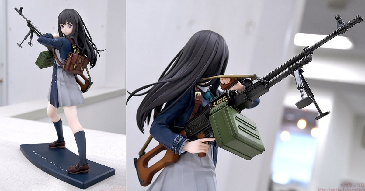 GSC《Lycoris Recoil 莉可麗絲》井之上瀧奈 1/7比例模型 買大型機槍送美少女～