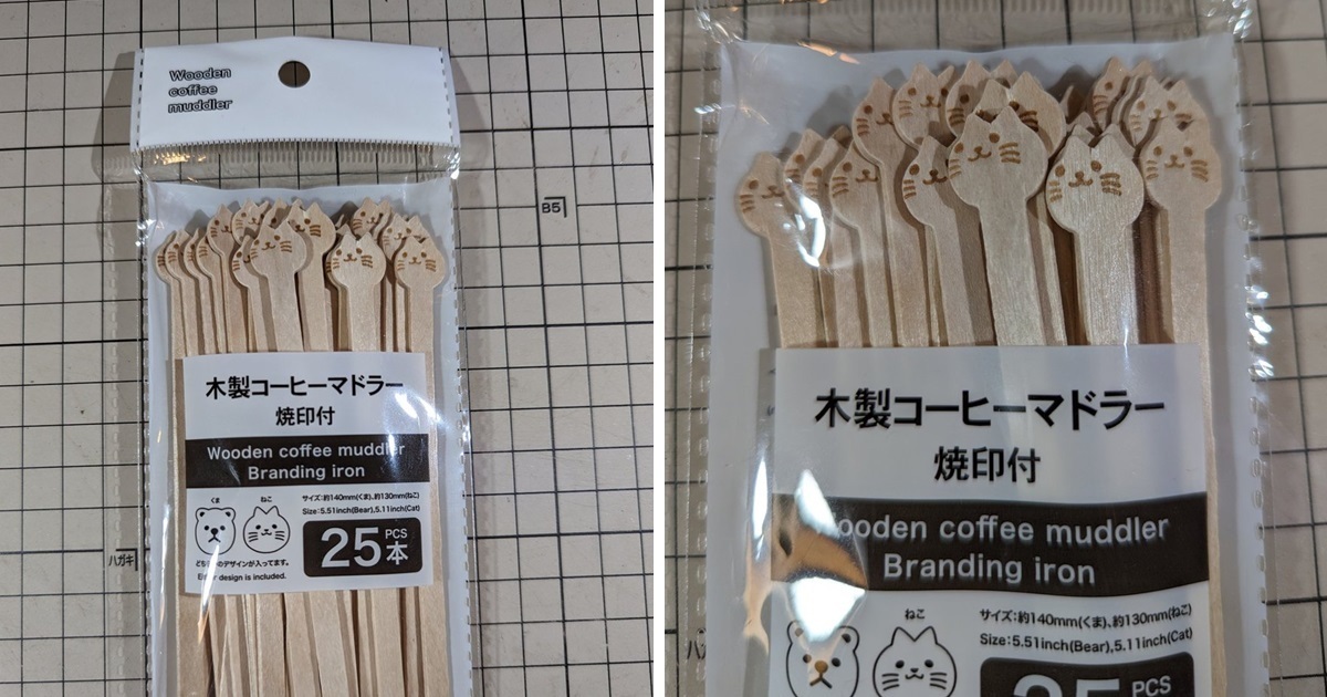 印歪了反而更想要！推主買到大創「NG貓咪攪拌棒」太可愛網友喊 : 可以賣NG的嗎