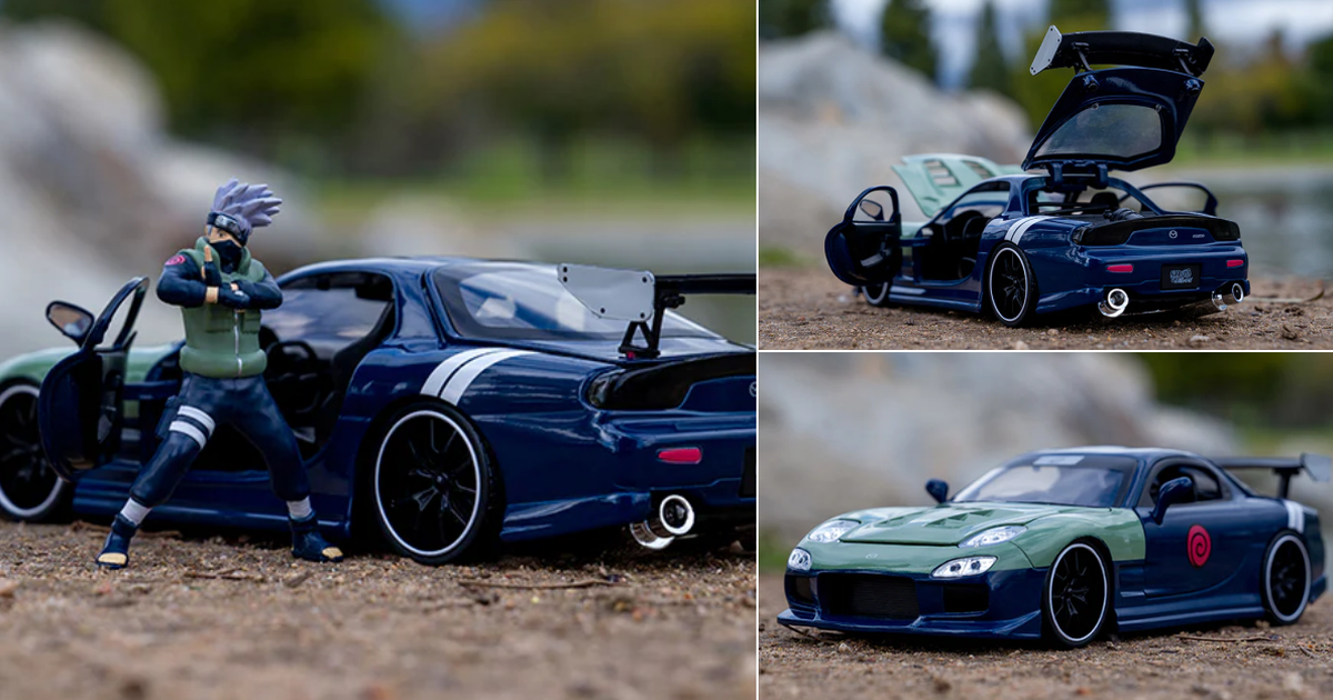 JADA TOYS《火影忍者疾風傳》卡卡西 & 1993 MAZDA RX-7 1/24比例合金汽車模型