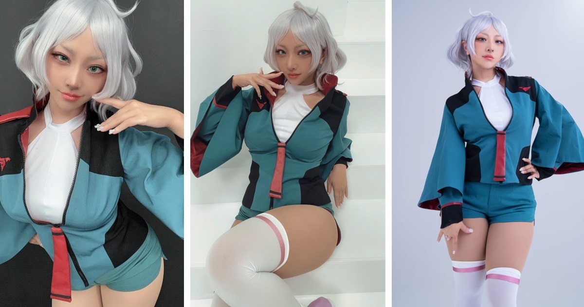 請讓我向妳懺悔！Coserみぃこ扮《水星的魔女》賽西莉亞蜜大腿神還原