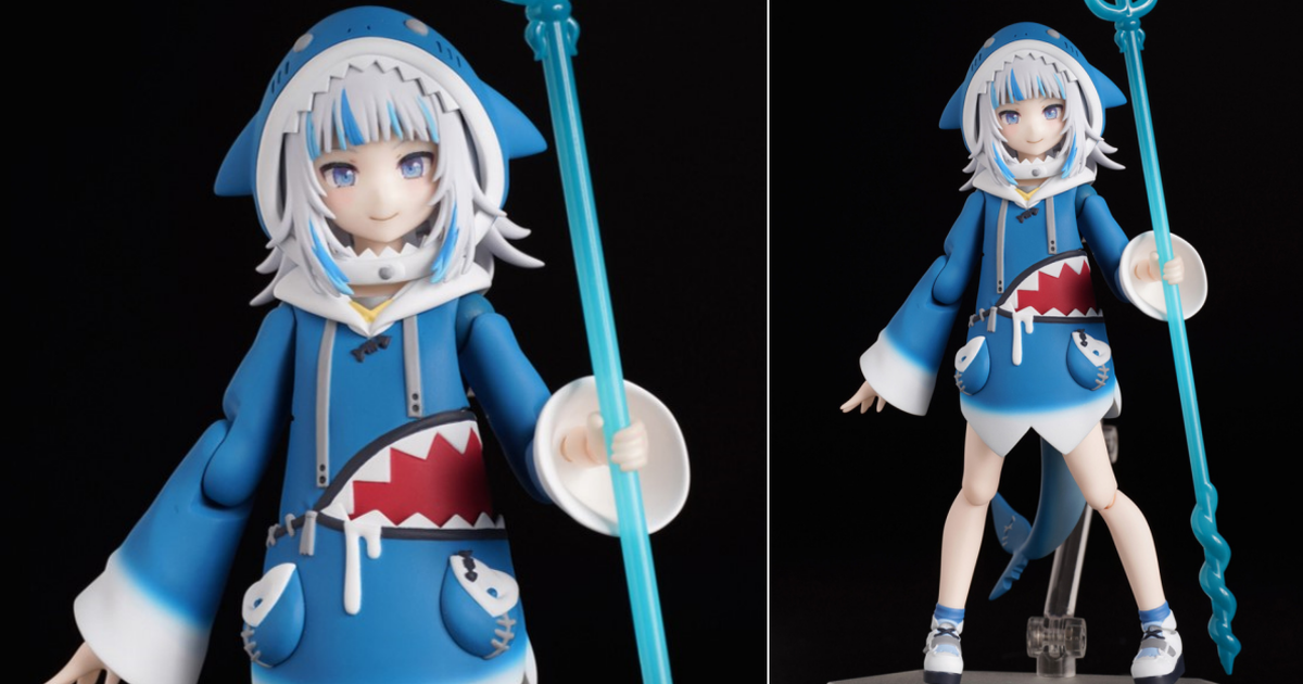 最萌小鯊鯊～hololive EN「figma 噶嗚·古拉」彩色原型初公開！【Anime Expo 2023】
