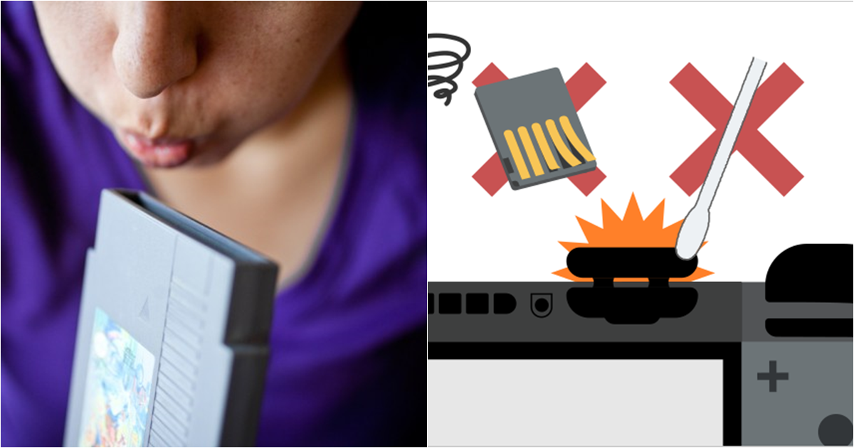 老方法並不適用於Switch主機！任天堂告誡玩家不要再對著卡匣插槽吹氣　除非你想趕快買一台新的