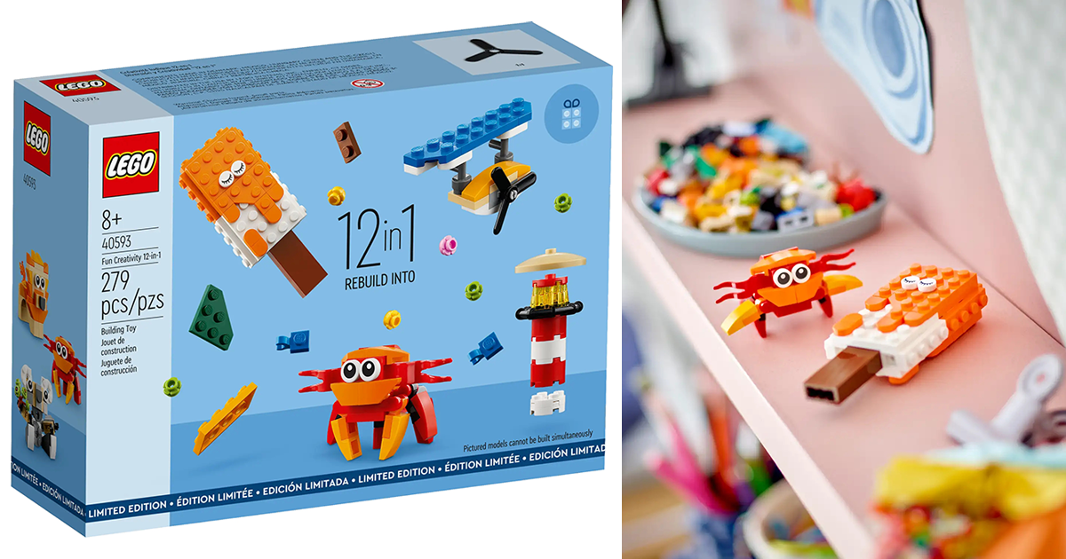 LEGO 40593「趣味創意 12 合 1」（Fun Creativity 12-in-1）滿額禮情報公開！