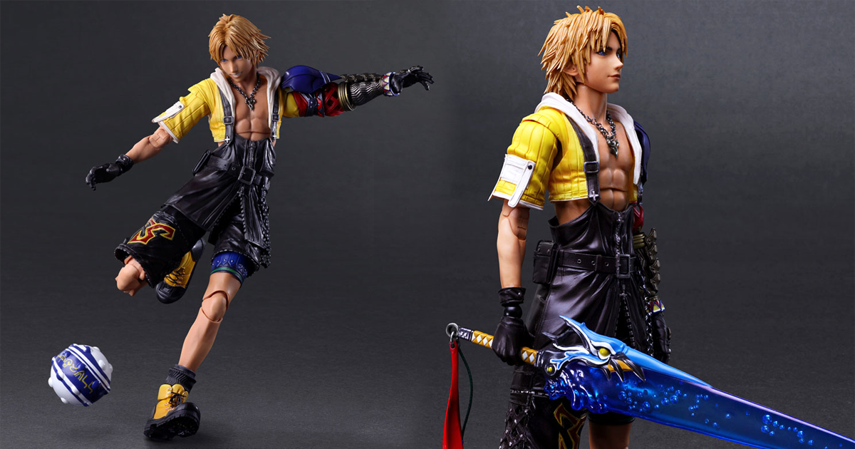 把玩出水鬥球帥氣姿態『PLAY ARTS改 FINAL FANTASY X 提達』可動人偶商品情報公開！