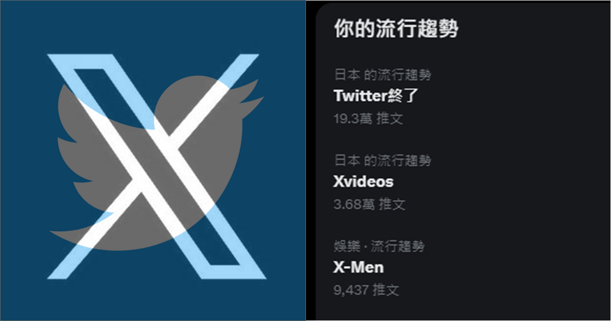 Twitter要走入歷史改名為X？網友開始大歪樓　XVideo、X-Men、Xbox...是只要有X的都會上榜嗎？