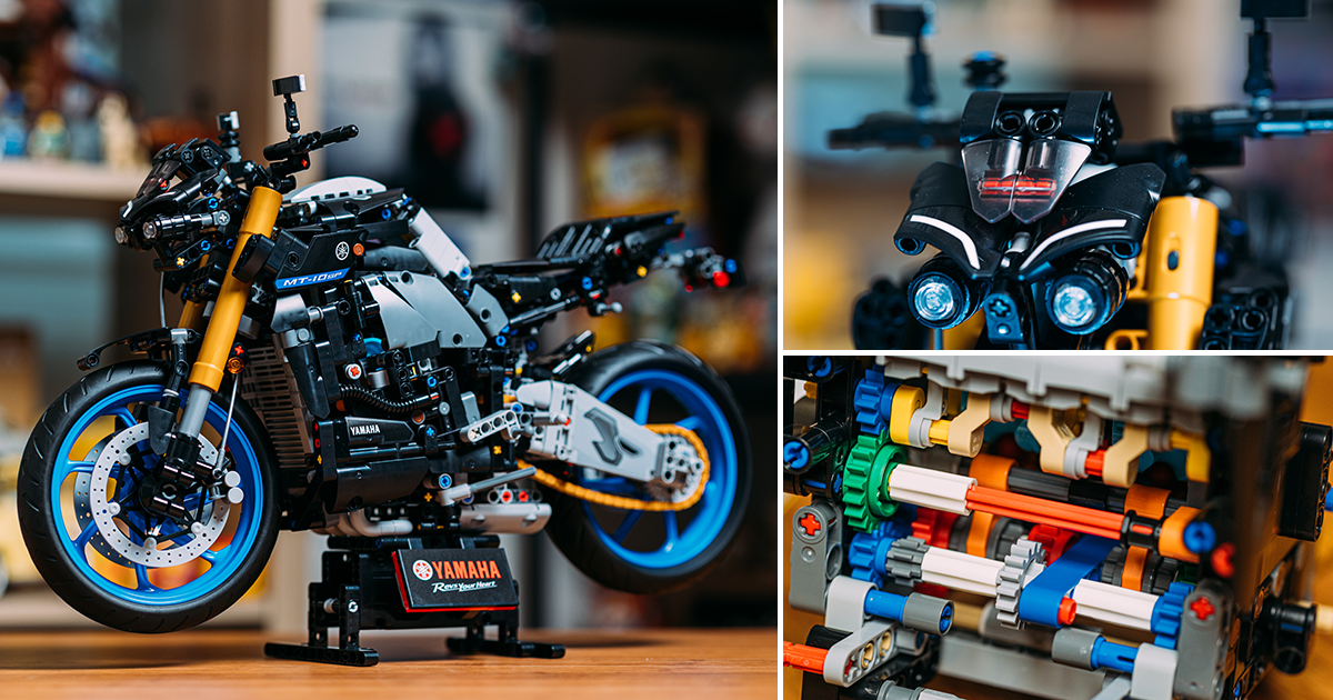 LEGO 42159「YAMAHA MT-10 SP」開箱報告 科技系列目前最精密複雜的變速箱機構搭載！