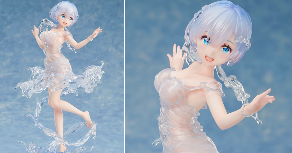Design COCO『Re:從零開始的異世界生活 雷姆 -Aqua dress- 』1/7 比例模型 流動感的輕透水禮服！