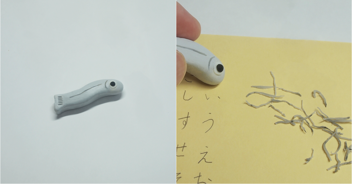 一個魩仔魚生出千千萬萬個魩仔魚？日本商品設計師發想「魩仔魚橡皮擦」　屑屑就是...