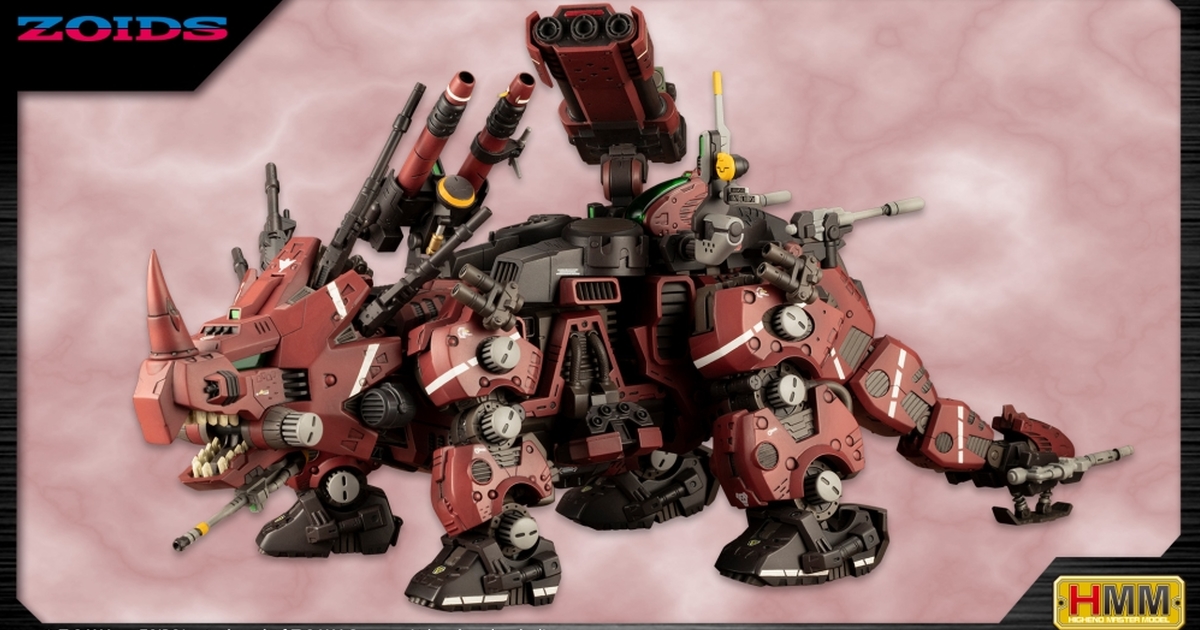HMM 洛伊德『EZ-004 紅角盾角龍 Marking Plus Ver.』追加新規水貼、透明零件的強化版登場！