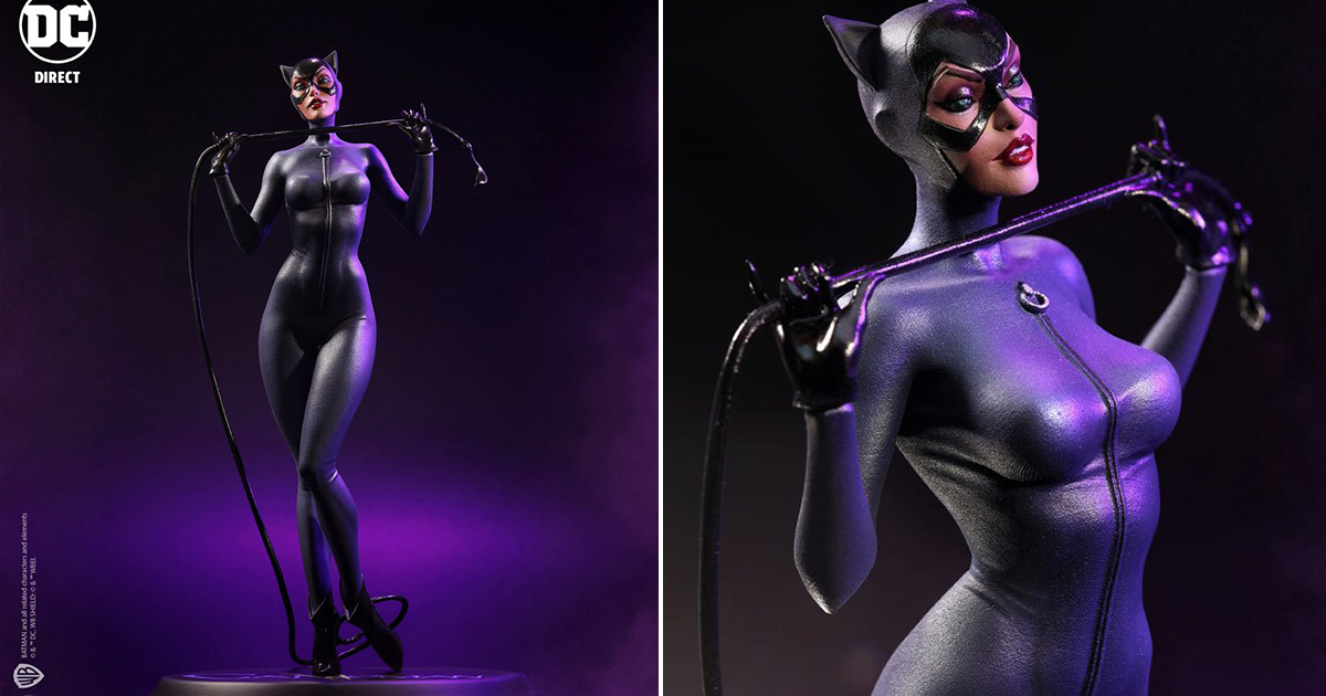 麥法蘭 DC Direct DC 封面女郎系列「貓女 (Catwoman) by J. Scott Campbell」1/8 比例全身雕像