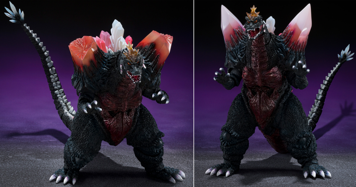 『S.H.MonsterArts 太空哥吉拉 福岡決戰Ver.』換上夜戰塗裝、追加戰損狀態零件再次登場！