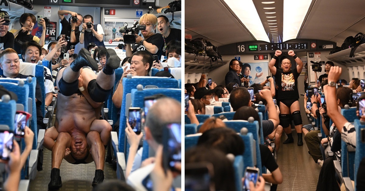 日本新娛樂？ 新幹線「摔角車廂」近距離欣賞肉搏  門票秒殺一票難求！