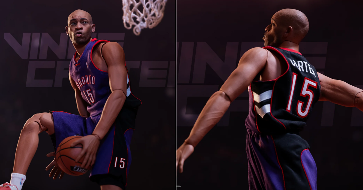 ENTERBAY『NBA Real Masterpiece 文斯·卡特 Vince Carter』1/6比例可動人偶 傳奇扣將再現！