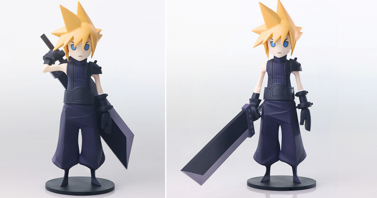 STATIC ARTS mini『FFVII 克勞德·史特萊夫』極簡的可愛方塊造型再登場！