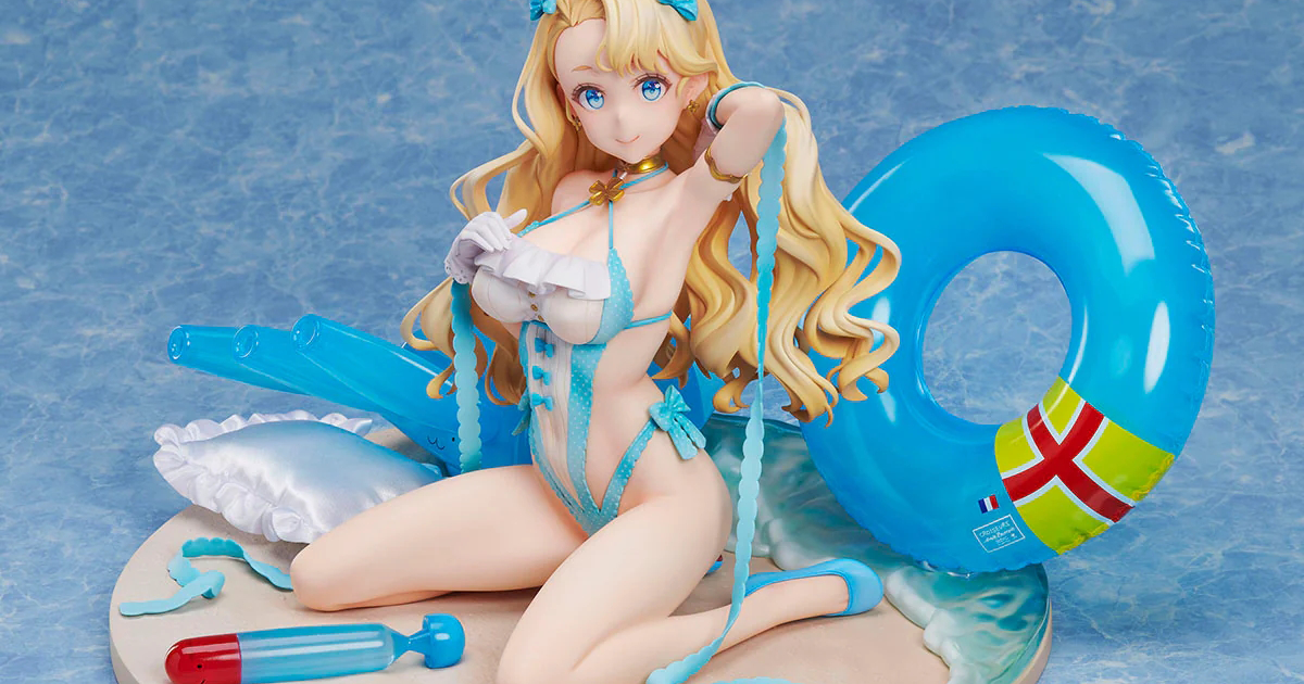 Design COCO《碧藍航線》「埃米爾·貝爾坦 泳裝Skin [藍色海岸] 」1/4 比例 PVC塗裝完成品 香氣噴發的美腋！
