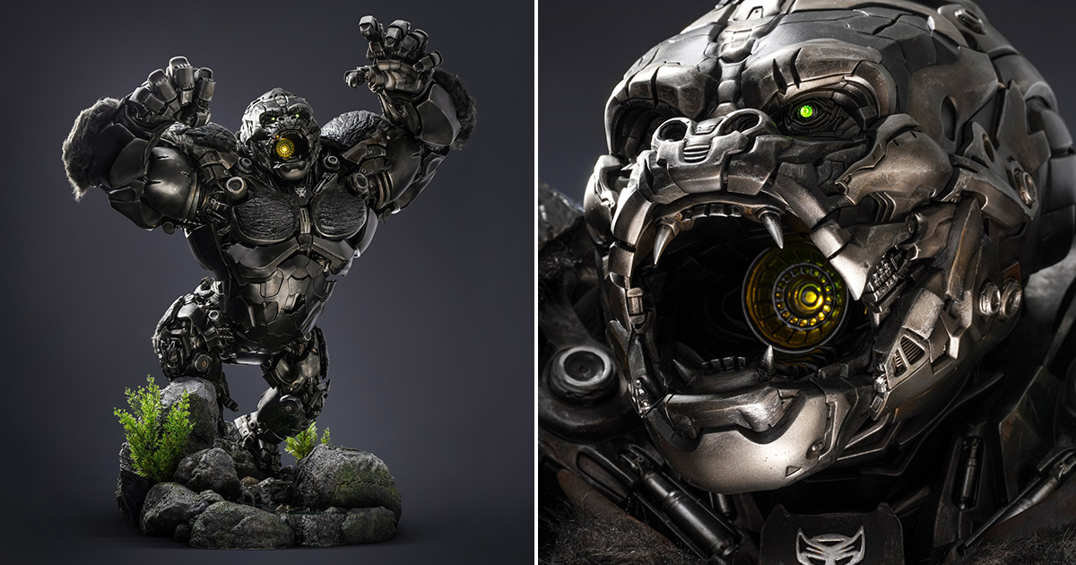 Queen Studios《變形金剛：萬獸崛起》強大金剛「金剛王」（Optimus Primal）全身雕像