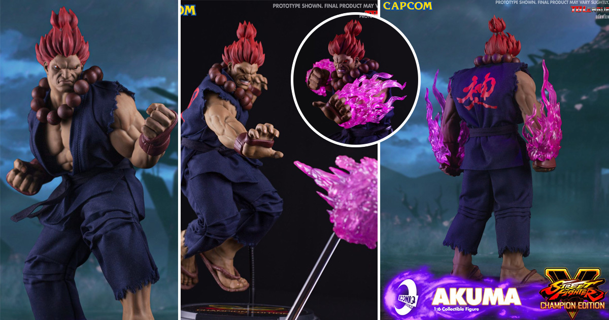 殺意修羅！IconiQ Studios《快打旋風5》豪鬼 AKUMA 1/6比例 立體可動人形