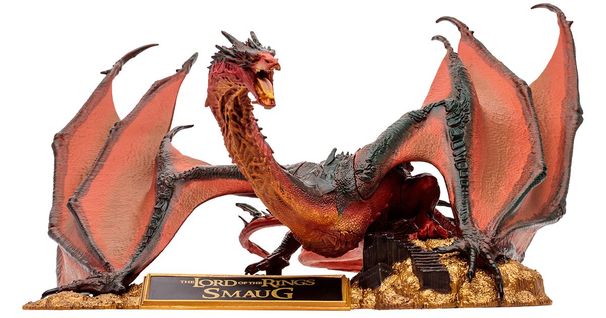 麥法蘭《哈比人：荒谷惡龍》史矛革（Smaug）11 吋 PVC 塗裝完成品