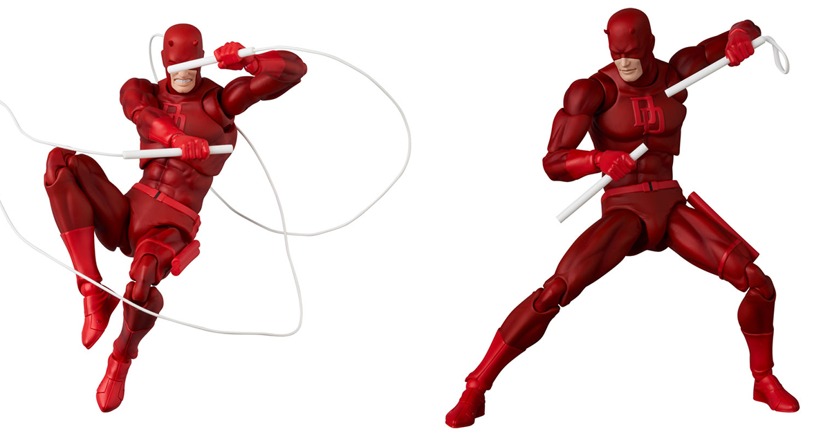 MAFEX MARVEL「夜魔俠 漫畫版」（DAREDEVIL COMIC Ver.）可動人偶