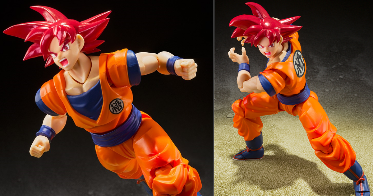 S.H.Figuarts『超級賽亞人之神 孫悟空-帶來正義之心的超級賽亞人之神-』靈氣包覆的珠光塗裝再現！
