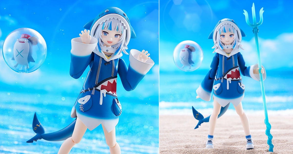 hololive EN『figma 噶嗚·古拉』可動人偶 小鯊鯊與好朋友Bloop可愛爆擊！