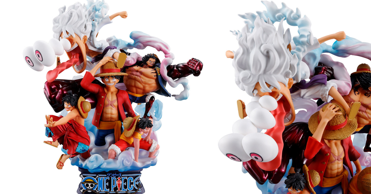 『PETITRAMA DX ONEPIECE LOGBOX RE BIRTH 02 魯夫 special』盒玩 由正常到五檔的魯夫組成！