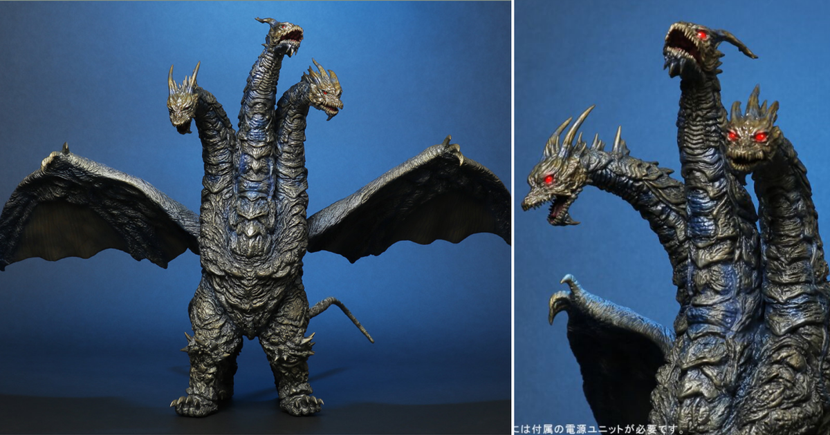 X-PLUS『東寶大怪獸 FAVORITE SCULPTORS LINE 凱薩基多拉 Final Battle Ver.』最後戰役的新規塗裝！