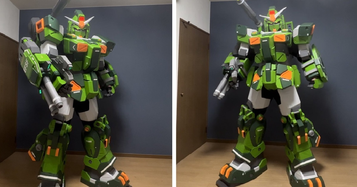 超可動霸氣武裝上身！推主自製精美「全裝甲鋼彈」服裝超吸睛