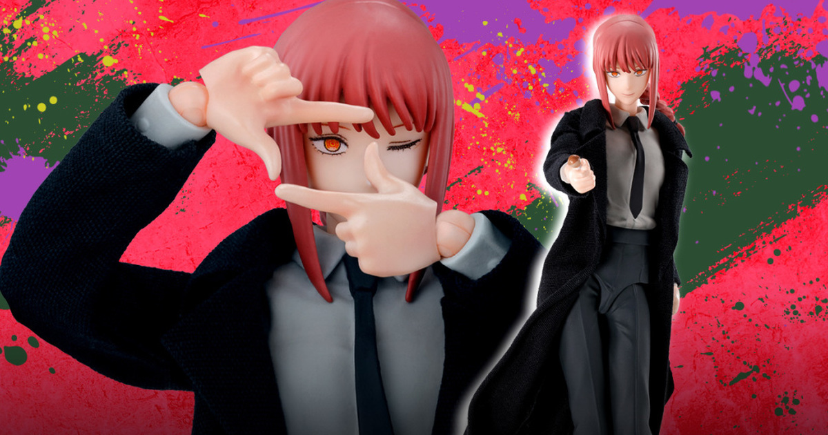 S.H.Figuarts『鏈鋸人 真紀真』可動人偶 附屬可樂口味棒棒糖、布製長版大衣與豐富替換表情！