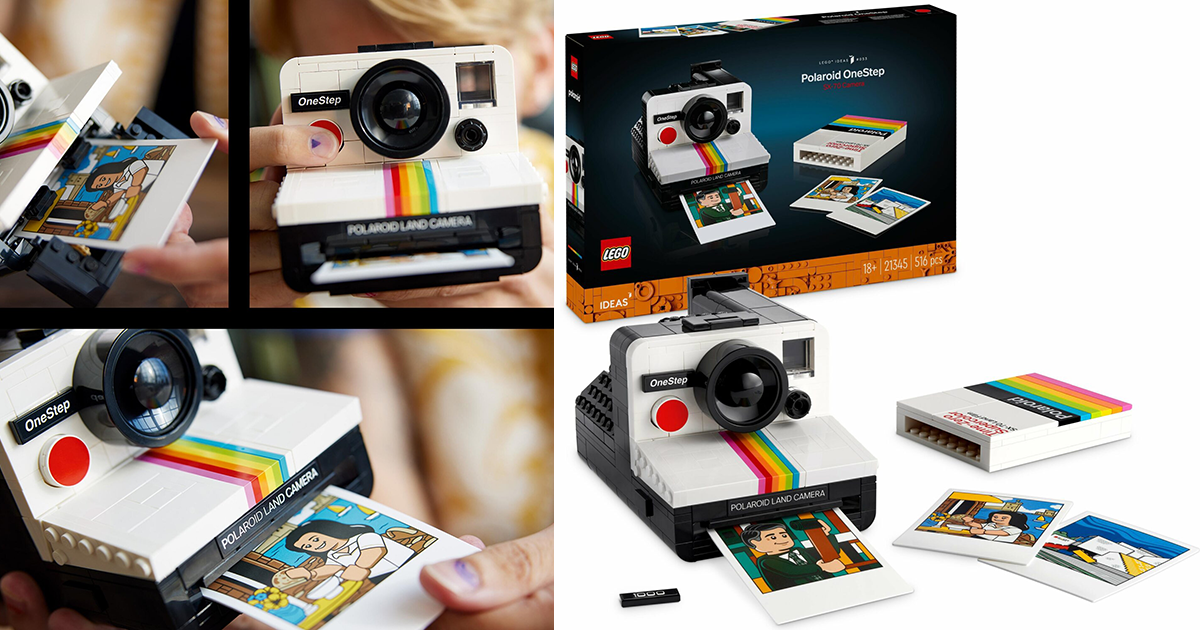 LEGO 21345 Ideas 系列「寶麗來 OneStep SX-70」極經典彩虹機＆底片的浪漫組合！