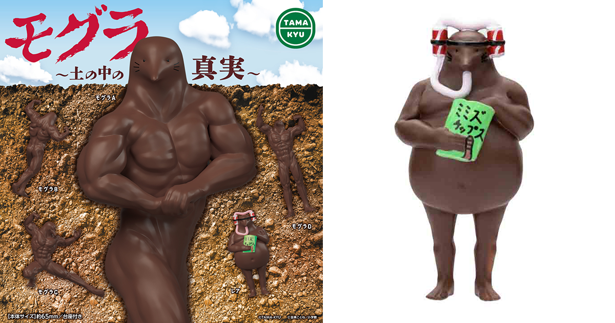 TAMA-KYU「鼴鼠 ～泥土裡的真相～」轉蛋 這世上，多的是你不知道的鼠～（モグラ ～土の中の真実～）