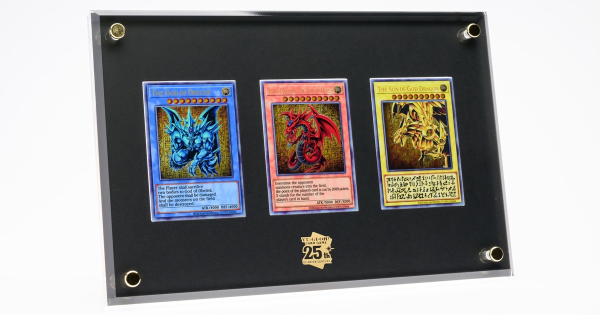 KONAMI 遊戲王 25 周年紀念『三幻神不銹鋼卡牌』成為尊爵不凡的決鬥王吧！