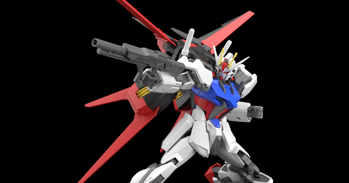 鋼普拉『1/144 配件套組 鋼彈模型01（翔翼型攻擊裝備）』搭配 EG 攻擊鋼彈再現飛行姿態！