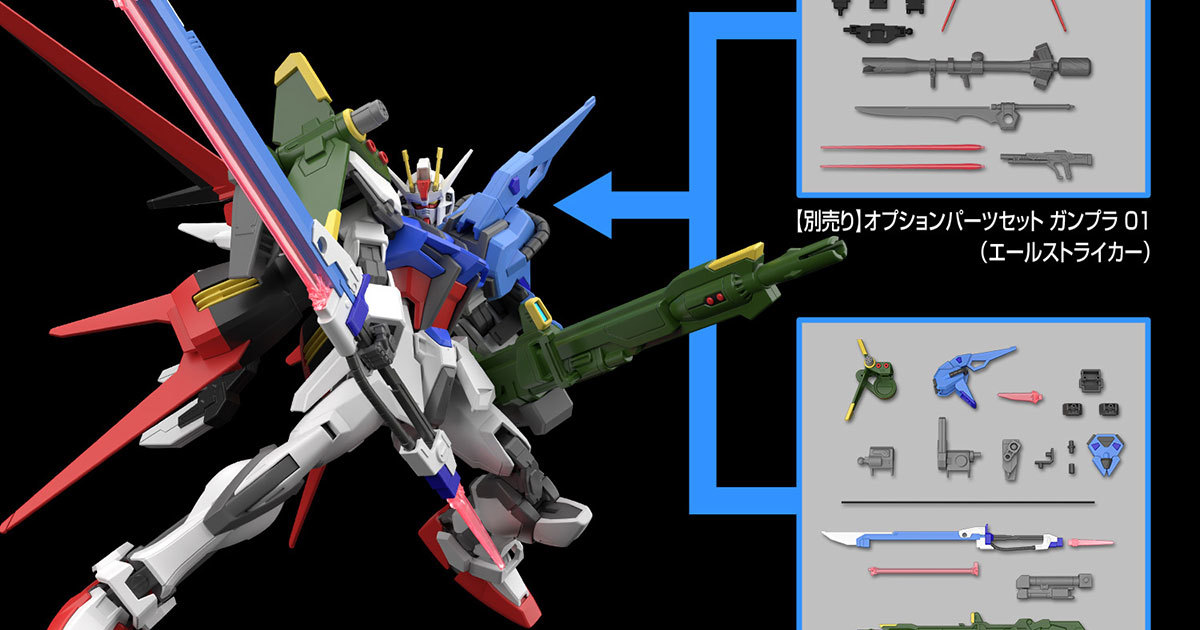 鋼普拉『1/144 配件套組 鋼彈模型02（重砲型＆巨劍型攻擊裝備）』搭配 EG 攻擊鋼彈再現強化形態！