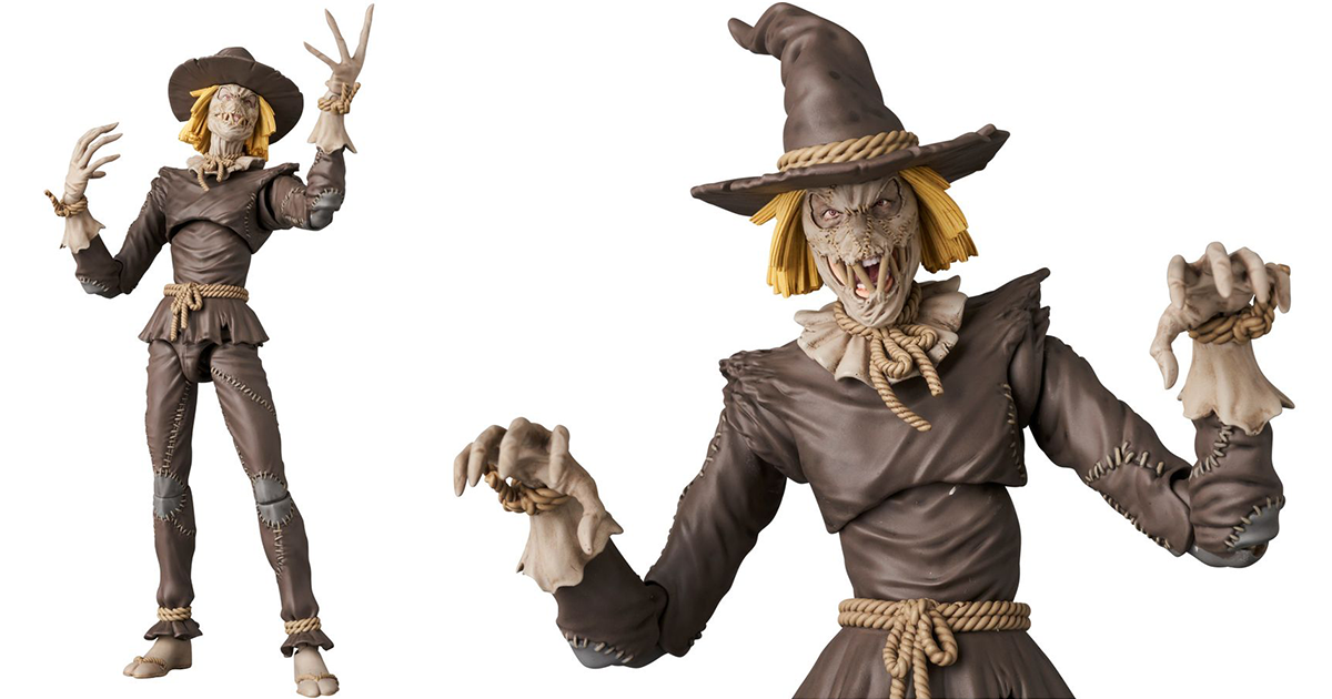 MAFEX《蝙蝠俠：緘默》稻草人（SCARECROW）可動人偶 引發恐懼的面罩頭雕細緻刻畫！