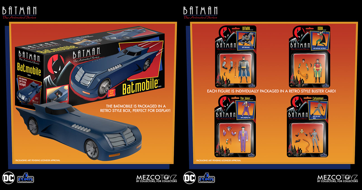 MEZCO TOYZ 5 POINTS 系列「蝙蝠俠：動畫系列 豪華套裝組」（Batman: The Animated Series Deluxe Set）