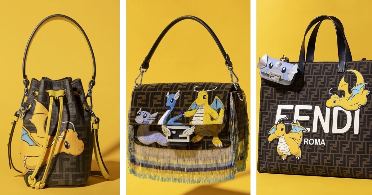 時尚快龍領銜！《寶可夢》✕FENDI✕FRGMT三方聯名「龍年寶可夢特別系列」