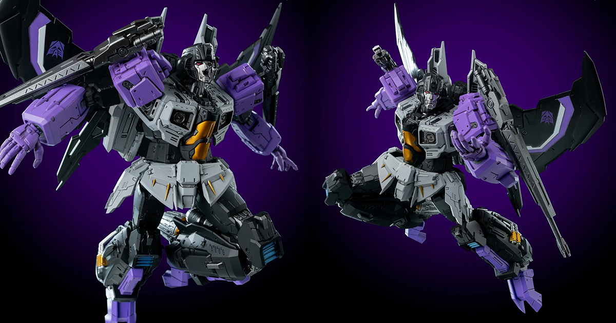 threezero MDLX 系列《變形金剛》天彎（Skywarp）可動人偶 新規製作的狡詐壞笑表情！