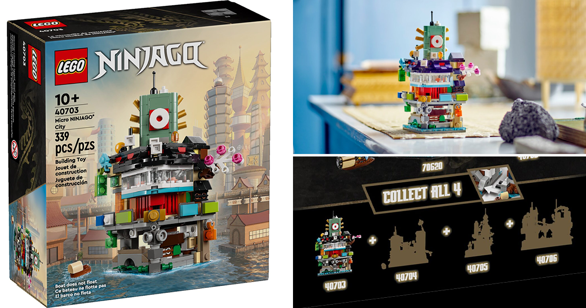 LEGO 40703「旋風忍者城」（NINJAGO City）華麗東洋都市縮小再來！