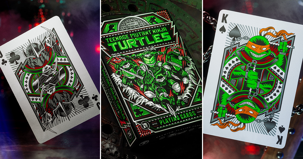 theory11「忍者龜收藏級撲克牌」（TMNT Playing Cards）神龜四兄弟激鬥許瑞德桌面上演！