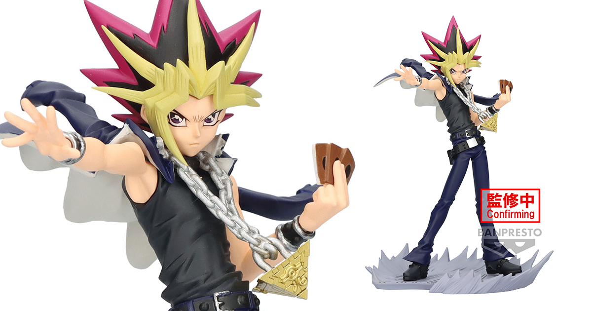BANPRESTO《遊戲王—怪獸之決鬥》武藤遊戲 立體人形 冠絕群雄的最強決鬥者身姿！